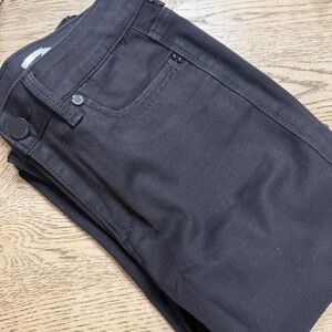 Seven7 High Rise Skinny Black Jeans Women Size 8 Skin Fit Denim